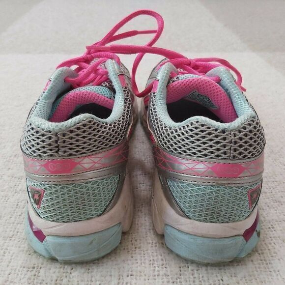 ASICS GT-1000 3 Road-Running Shoes - Women's Size 8 Aqua, Silver And Hot… - Picture 2 of 8